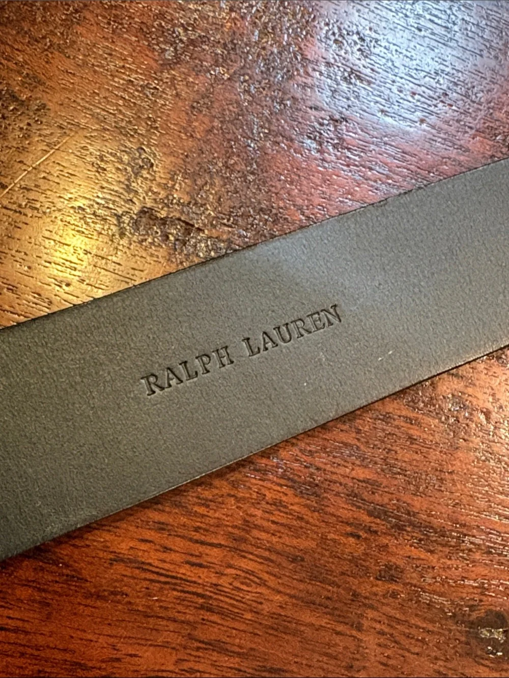 Vintage Ralph Lauren Equestrian Black Patent Leather Wide O-Ring Belt size Large